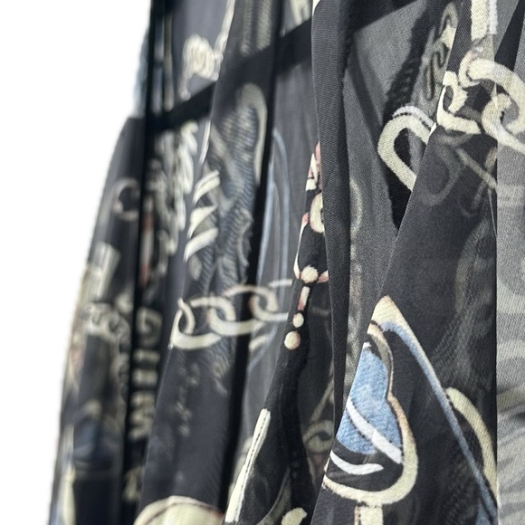 Moschino Graphic-Print Silk Shirt - Picture 7 of 10